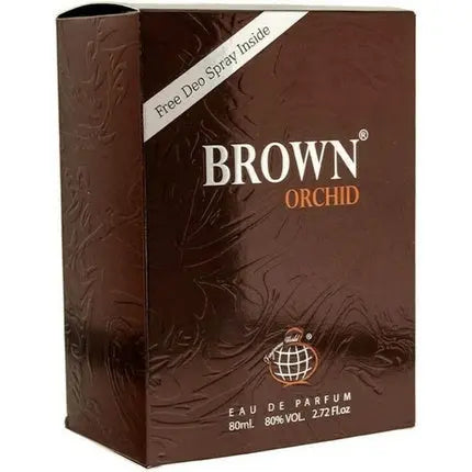 Brown Orchid Free Deo Spray Inside by Fragrance World Perfumes F/W