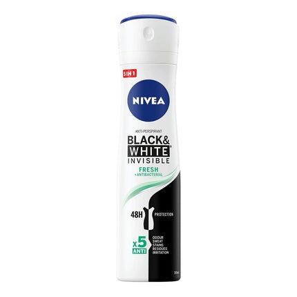 Nivea Black&White Invisible Fresh Antiperspirant Spray 150ml Nivea