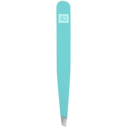T4B ILU Precision Tip Eyebrow Tweezers for Facial Hair Removal Blue
