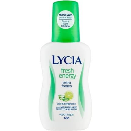 Lycia Fresh Energy - Deodorant Vapo Extra Fresco No Gas 48h, Déodorant (Déo) Mixte 75ml