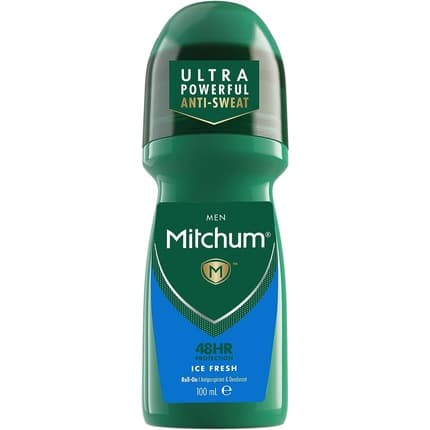Mitchum 48HR Protection Roll-On Deodorant & Antiperspirant Ice Fresh Dermatologist Tested Déodorant (Déo) Homme 100ml