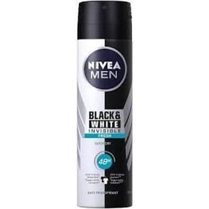 Nivea Men Deodrant Spray - Invisible Black & White Fresh - 150ml