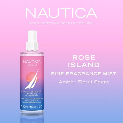 Nautica Rose Island Body Mist Eau de Toilette (EDT) Femme 248ml