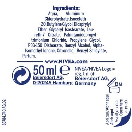 Nivea Black & White Invisible Silky Smooth Roll On Deodorant Déodorant (Déo) Mixte 50ml