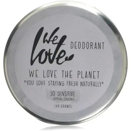 We Love The Planet Tin So Sensitive Deodorant Cream 48g We Love The Planet