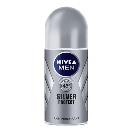 Nivea Silver Protect 48h Anti-Perspirant Roll-On Déodorant (Déo) Homme 50ml
