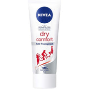 Nivea Dry Comfort Deodorant Cream for Women Antiperspirant Protection Tube 75ml Nivea