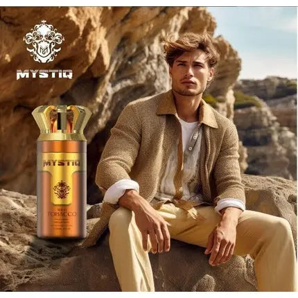 Wild Tobacco Extra Long Lasting Perfume Body Spray 250ml for Him with Cardamom Jasmine Violet Leaf Leather Notes Nylaa