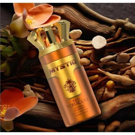 Wild Tobacco Extra Long Lasting Perfume Body Spray 250ml for Him with Cardamom Jasmine Violet Leaf Leather Notes Nylaa