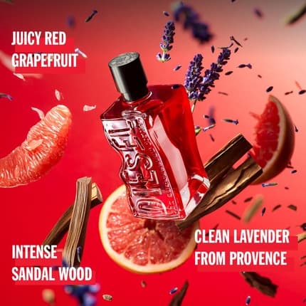 Diesel D RED Cologne Fougere with Red Grapefruit and Sandal Wood Notes Eau de Parfum (EDP) Homme 33ml