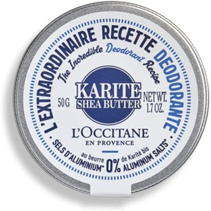 L'Occitane The Incredible Deodorant Recipe in Shea Butter 1.7 oz. L'Occitane