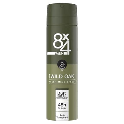 8x4 Wild Oak Deodorant with Masculine Woody Scent Déodorant (Déo) Homme 150ml