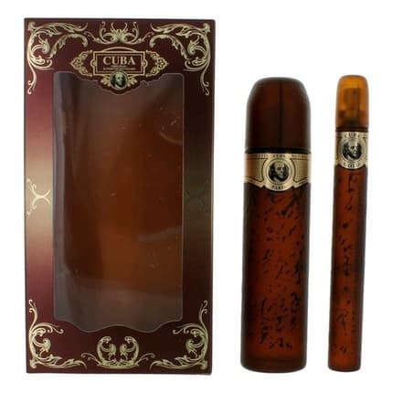 Cuba Gold 2 Piece Gift Set Brown Eau de Toilette 3.3oz pour homme