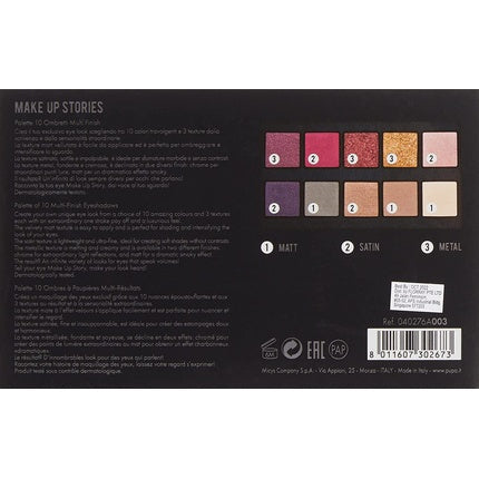 Makeup Stories Eyeshadow Palette 003 Bright Violet 18g