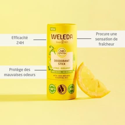 Weleda Citrus And Bergamot 24hour Deodorant Stick Weleda Déodorant (Déo) Mixte