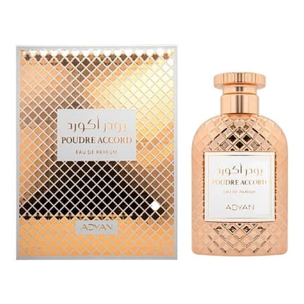 Ajmal Poudre Accord - A Symphony of Neroli, Pink Pepper, and Litchi with a Heart of Orange Blossom and Jasmine - Luxury Arab Fragrance Eau de Parfum (EDP) Femme 100ml
