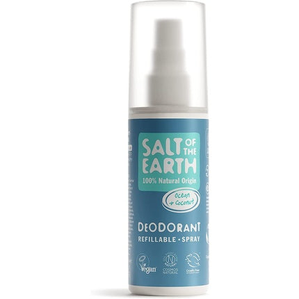 Salt of the Earth Refillable Natural Deodorant Spray 100ml Ocean Coconut Salt Of The Earth