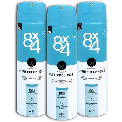 8X4 Deo Spray No.19 Pure Freshness Deodorant 150ml 8x4