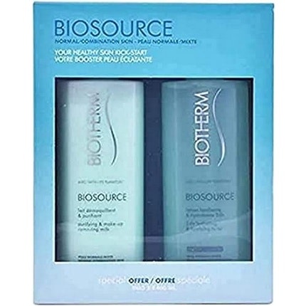 Biotherm Biosource Coffret Hydrating and Tonifying Toner 400ml + Make Up Removing Milk 400ml Biotherm