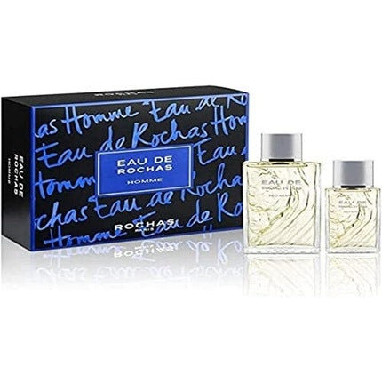 Rochas Eau de Homme Eau de Toilette 100ml and Eau de toilette  50ml - Pack of 2 Rochas