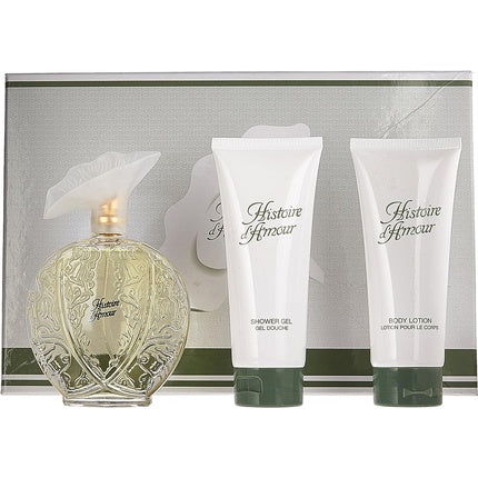 Aubusson Histoire D'amour 3 Piece Set Eau de Toilette Spray, Body Lotion, Shower Gel Aubusson