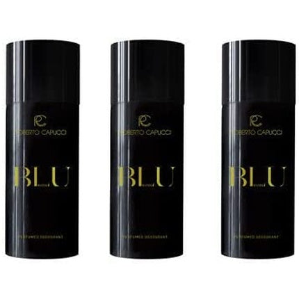 Roberto Cappucci Blue Water Perforated Deodorant 150ml - Pack of 3 Luciano Soprani