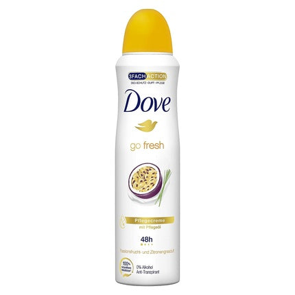 Dove go fresh Deodorant Spray Passionfruit and Lemongrass Scent Antiperspirant 48 Hour Protection 150ml Dove