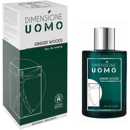 Dimensione Uomo 's Size Ginger Woods Eau de Toilette (EDT) Homme 100ml