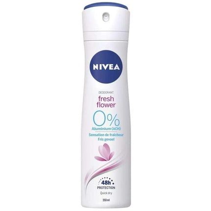 NIVEA Deodorant Spray for Women Fresh Flower 150ml - Pack of 6 Nivea