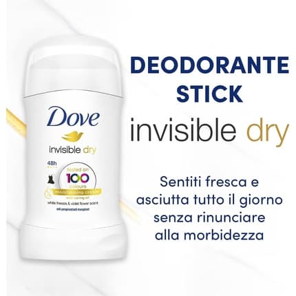 Dove Invisible Dry Antiperspirant Stick Déodorant (Déo) Mixte 40ml