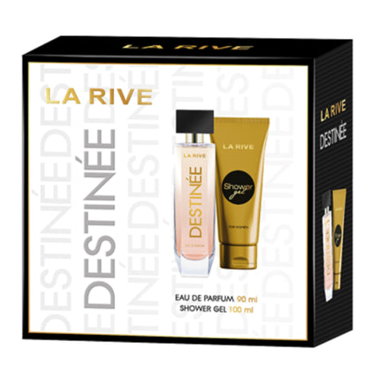 La Rive DESTINEE Coffret Eau de parfum  90ml and 100ml Shower Gel - New and Original La Rive