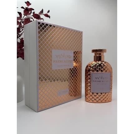 Ajmal Poudre Accord - A Symphony of Neroli, Pink Pepper, and Litchi with a Heart of Orange Blossom and Jasmine - Luxury Arab Fragrance Eau de Parfum (EDP) Femme 100ml