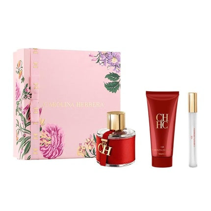 Carolina Herrera CH LOT Gift Set Eau de Toilette Spray 3.4 fl oz Body Lotion 3.4 fl oz Eau de Toilette Spray 0.34 fl oz Carolina Herrera