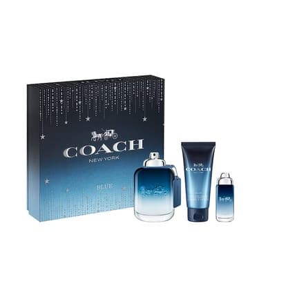 Coach Blue 100 Ml, 15 Ml, Shower Gel 100 Ml - Giftset Eau de Toilette Unisexe