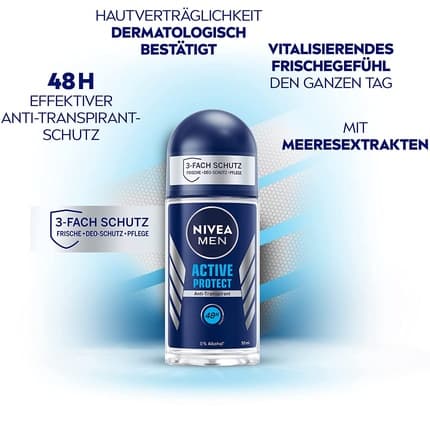 Nivea Men Active Protect Deodrant Roll-on 50ml