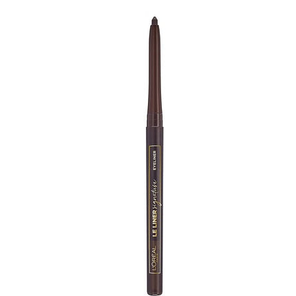 L'Oréal Paris Le Liner Signature 05 Brown Silk Precise and Long-Lasting Eyeliner Pen Shape with Removable Lead Smudge-proof and Waterproof