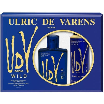 Ulric de Varens Wild Set 100ml Perfume and 200ml Deodorant Urlic De Varens