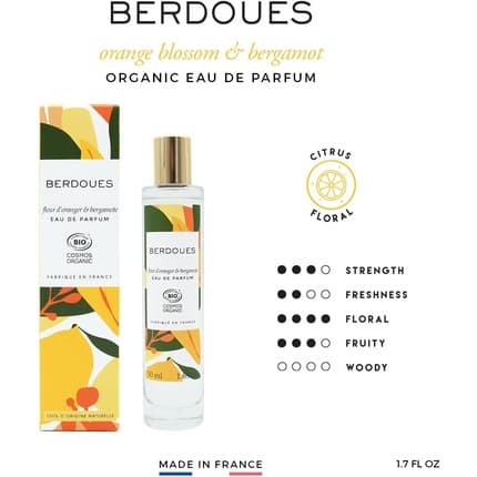 Berdoues Fleur D'Oranger & Bergamote Eau de Parfum (EDP) Mixte 50ml