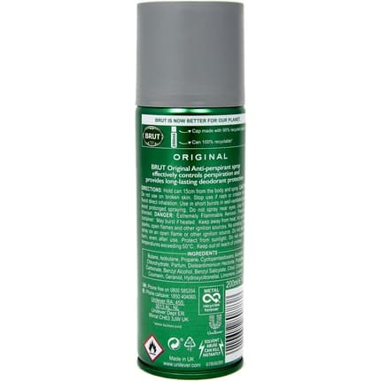 Brut Deodorant and Antiperspirant Déodorant (Déo) Homme 200ml