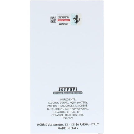 Ferrari Red Power Ice Eau de Toilette 125ml pour homme