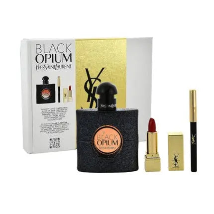 Yves Saint Laurent Black Opium 50ml Eau De Parfum & Eye Pencil No. 1 & Rouge Yves Saint Laurent