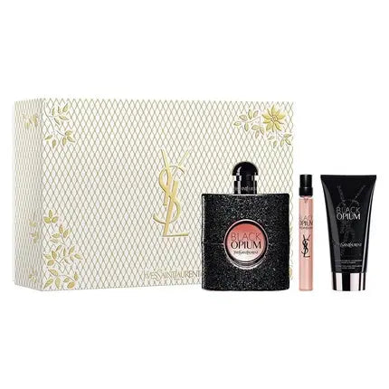 Yves Saint Laurent Black Opium Pour Femme Set - Eau De Parfum Spray 90ml, Eau De Parfum Spray 10ml, Body Balm 50ml Yves Saint Laurent