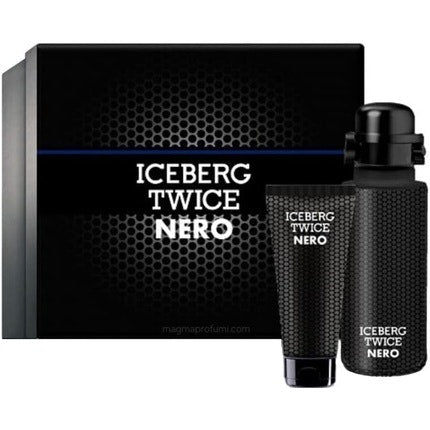 Iceberg Twice Nero Homme Gift Set: Eau de Toilette Spray 125ml & Shower Gel 100ml 225ml Iceberg