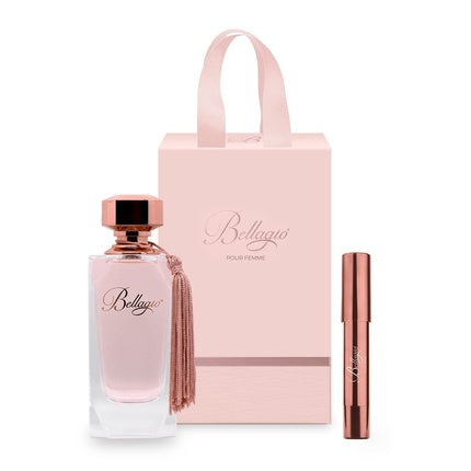 Belagio Women's Gift Box Eau de Parfum 100ml + Pen 3.2ml Fruity Scent Citrus Musk Made in Italy Diamond