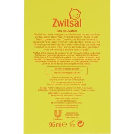Zwitsal Baby Eau De Eau de Toilette 95ml Unisex