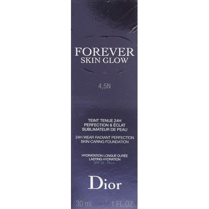 Dior Forever by Christian Dior Skin Glow 24h Skin Caring Foundation 4.5N Neutral/Glow SPF 35 1.0 fl oz