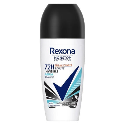 Rexona Nonstop Protection Deo Roll-On Invisible Aqua Anti Perspirant 50ml Rexona