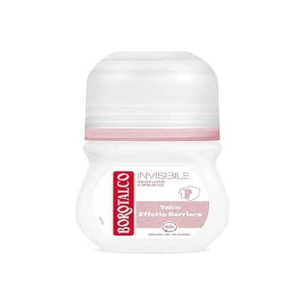Borotalco Deodorant Roll On Invisible Pink Alcohol-Free Formula with Talc Barrier Effect Déodorant (Déo) Mixte 50ml