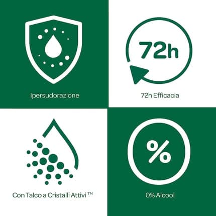 Italian Gourmet Borotalco Intensivo Deodorant with Active Crystal Talk - Pack of 12 Déodorant (Déo) Mixte 150ml