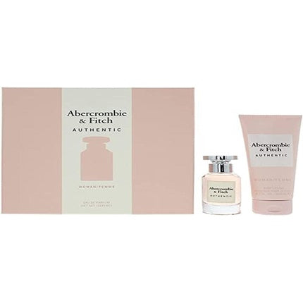 Abercrombie & Fitch Authentic Woman Gift Set 50ml Eau de ParfumSpray and 200ml Body Lotion Abercrombie & Fitch